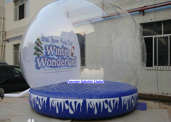 Winter Wonderland Inflatable Snow Globe Duża średnica dla ogromnych przestrzeni