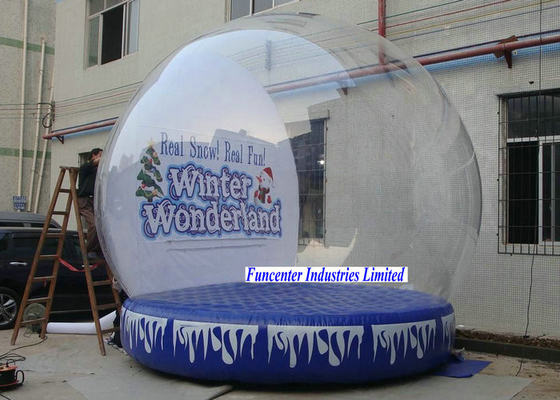 Winter Wonderland Inflatable Snow Globe Duża średnica dla ogromnych przestrzeni
