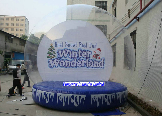 Winter Wonderland Inflatable Snow Globe Duża średnica dla ogromnych przestrzeni