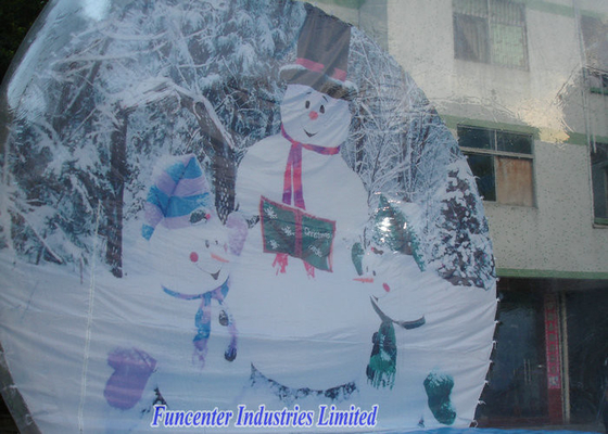 Snow Globe Inflatable Christmas Decoration, Blow Up Snow Globe Elegancki design