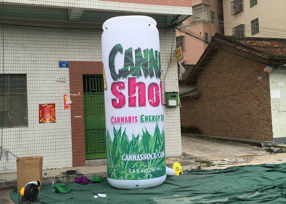 Żywe projekty nadmuchiwane znaki sprzedaży, gigantyczne dmuchane butelki na zewnątrz promocji