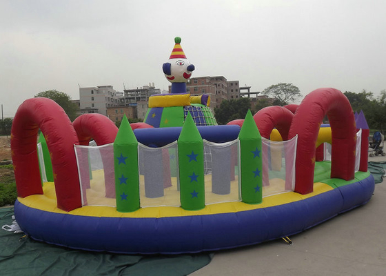 Zewnętrzny nadmuchiwany park wodny Łatwa konserwacja Wymiar 10m x 8m 12m x 9m