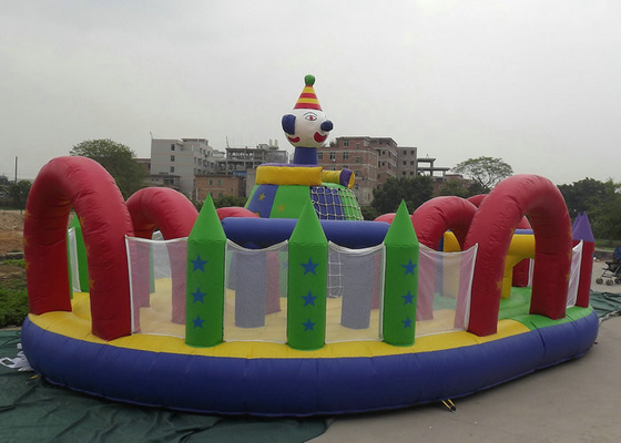 Zewnętrzny nadmuchiwany park wodny Łatwa konserwacja Wymiar 10m x 8m 12m x 9m