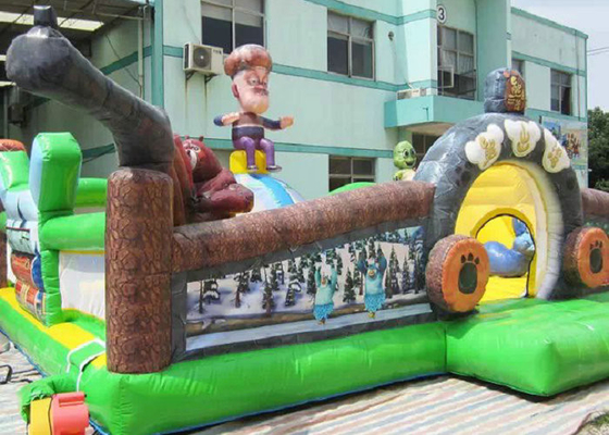 Nadmuchiwany brezentowy park rozrywki PCV Animal Bear Zoo Theme Digital Printing