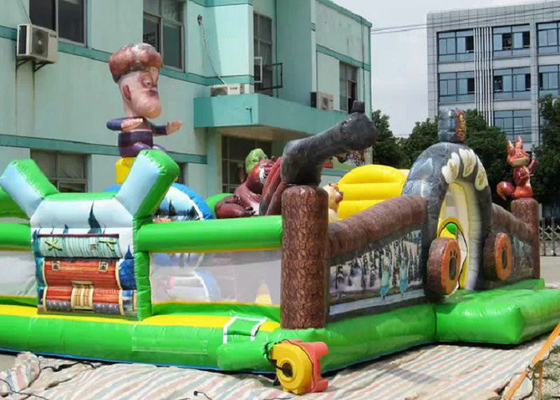 Nadmuchiwany brezentowy park rozrywki PCV Animal Bear Zoo Theme Digital Printing