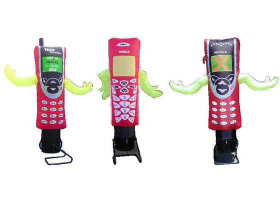 Mobilne telefon komórkowy Nadmuchiwane znaki reklamowe Zabawki zabawne podwórku powleczone PCV