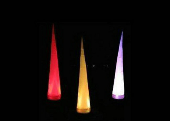Conical Balloon Light Up Dmuchane materiały Eco Friendly PVC Nylon Materiały