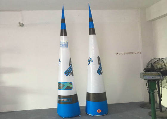 Conical Balloon Light Up Dmuchane materiały Eco Friendly PVC Nylon Materiały