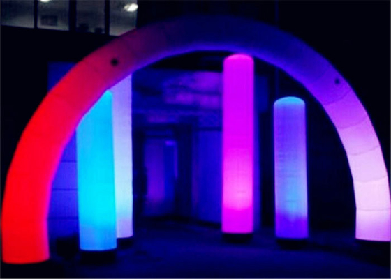 Kolumna reklamowa z nadmuchiwaną lampą LED Dostosowane logo z nadrukiem
