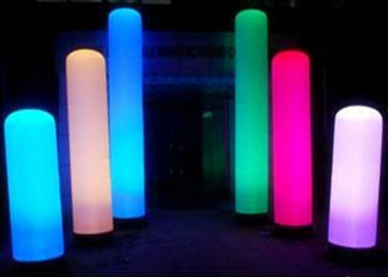 Kolumna reklamowa z nadmuchiwaną lampą LED Dostosowane logo z nadrukiem