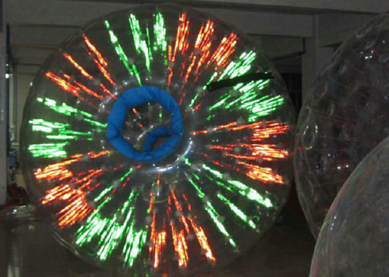 LED oświetlone nadmuchiwane Hamster Ball Wodoodporna rozrywka na świeżym powietrzu Sport