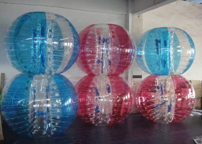 Kolorowe piłki nadmuchiwane Zorbing piłki w zderzak piłki do gry na świeżym powietrzu